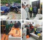 Unit Gakkum Sat Lantas Polres Simalungun Tangani Cepat Laka Lantas Maut Di Tanjakan Dolok Panribuan, Tiga Meninggal Dunia — Dua Pelajar Remaja Jadi Korban Arus Balik Lebaran