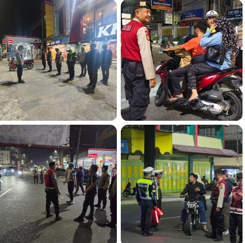 Polres Pematangsiantar Laksanakan KRYD Antisipasi Balap Liar & Knalpot Brong.