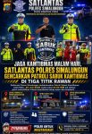Jaga Kamtibmas Malam Hari, Satlantas Polres Simalungun Gencarkan Patroli Sabuk Kamtibmas di Tiga Titik Rawan