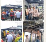 Kebakaran Hanguskan Rumah Warga Kapolsek Marihat Cek TKP