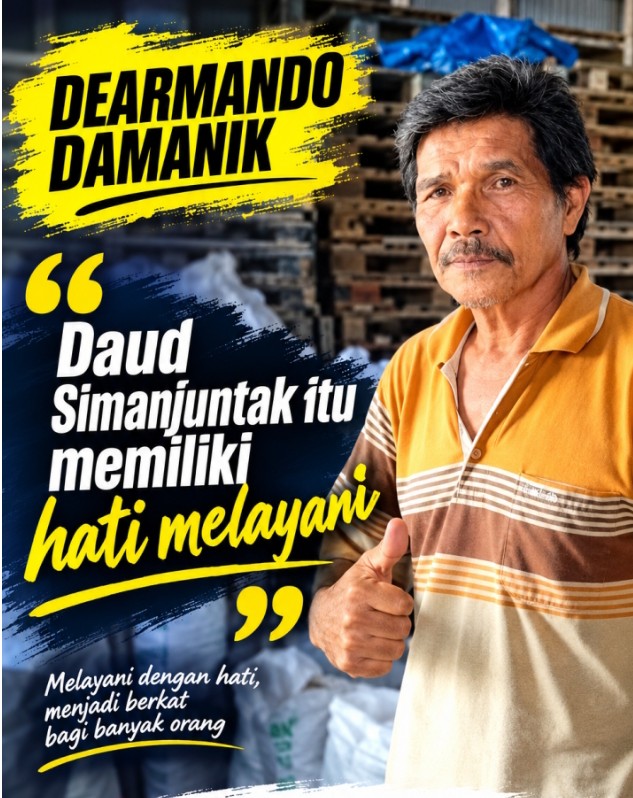 Dearmando Damanik: “Daud Simanjuntak itu Memiliki Hati Melayani”